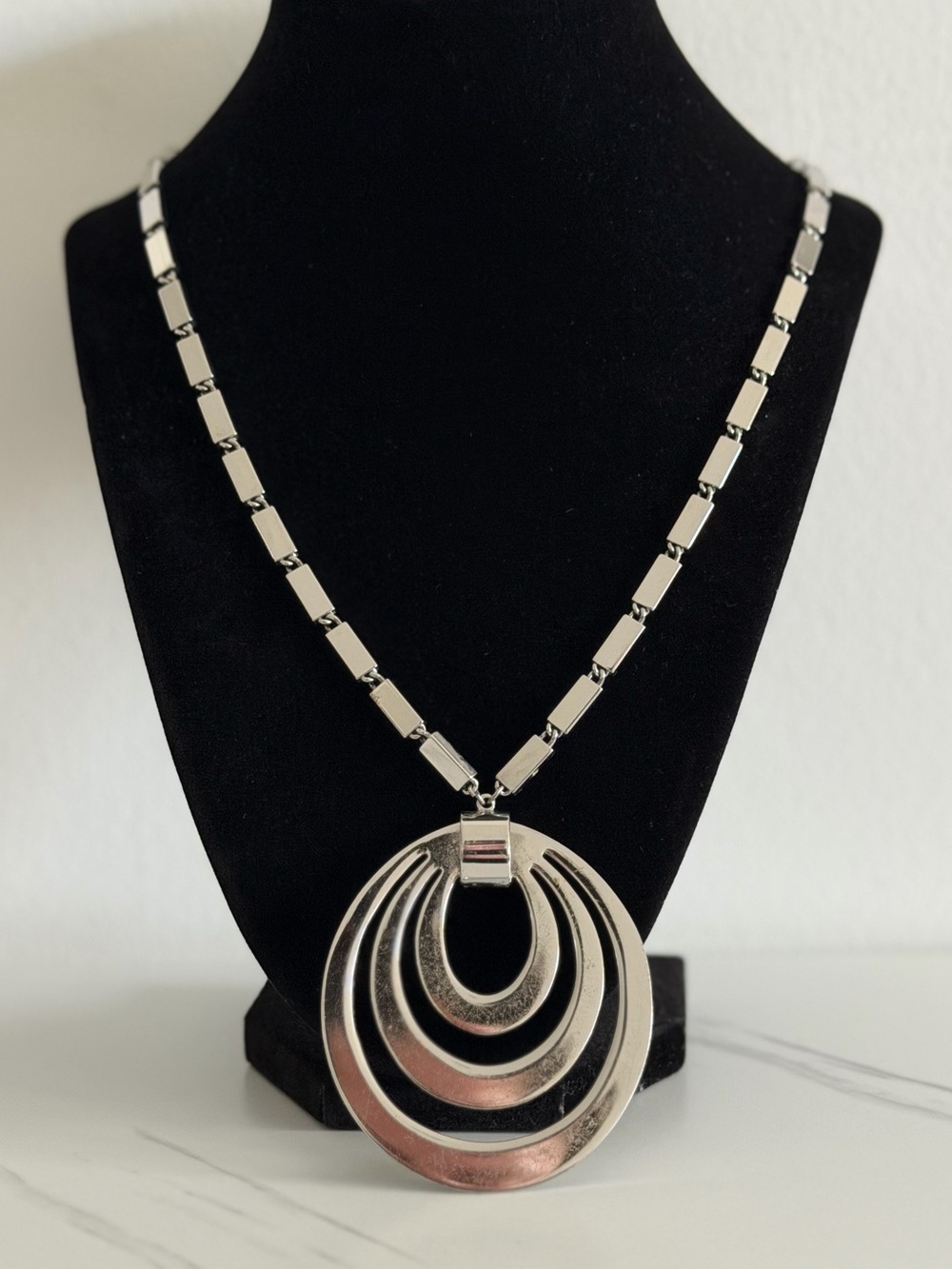 Vintage Monet Silver Necklace
